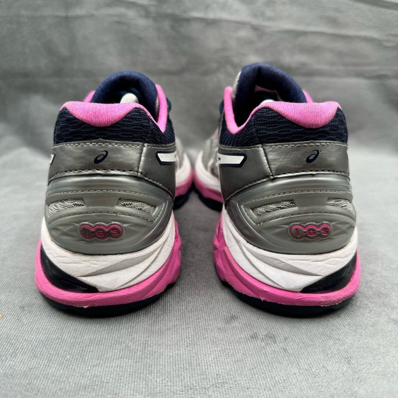 ASICS Women's‎ Gt-2000 5 Running Shoe Mid Grey/White/Pink Glow Size 8 T575N - Picture 6 of 11